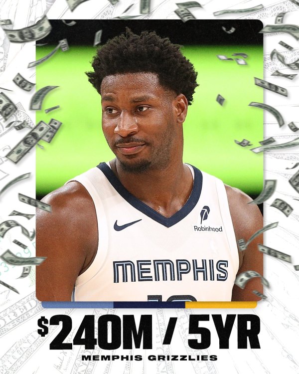 Đập vỡ $ 325 triệu trong một ngày! Grizzlies vận hành bốn lần liên tiếp, Jackson gia hạn mức lương tối đa của mình và giữ vững vị trí của mình