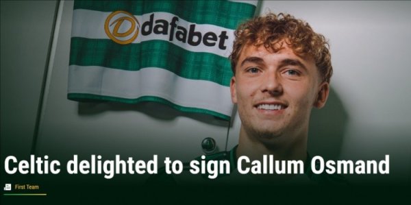 Chính thức: Celtics ký tên tiền đạo Fulham 19 tuổi Callum Ottoman